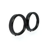 Recessed trim rings. Turn signals. Gloss black - Front & rear on: 14-22(NU)FLHR (excl. FLHRXS); 98-19(NU)FLHRC; 88-13(NU)Touring (excl. FLHRS, FLHX; 04-13 FLTR); 2023(NU)FLHFB Electra Glide Highway King.   Rear only on: 2006(NU)FLST; 94-17(NU)FLSTN