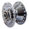 Front wheel hub, 73-83 FX/XL. Chrome plated - 78-83 XL, FX, FXR with dual brake rotors
