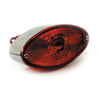 Cateye taillight. Die-cast housing. Chrome -