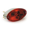 Cateye taillight. Plastic housing. Chrome -