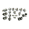 Dual 4" H4 headlamp assembly. Chrome -