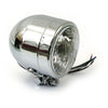 Single 4" H4 headlamp. Chrome -