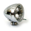 Bullet 4" H4 headlamp. Smooth. Chrome -