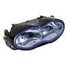 Oval shorty, double H3 headlamp. No housing. Blue tint lens -