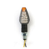Peak, mini LED turn signals. 20mm stem. Clear lens -