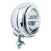 4-1/2" FL style LED spotlight. Fog light (wide beam). Chrome -