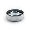 Paughco, long skirt cam style gas cap. Chr, narrow knurling - Pre-83 H-D fuel tanks with bajonet style fitting (NU)