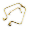 Paughco, 'Old Stf' dual rocker box oil lines. Brass - 66-84 Shovelhead (NU)