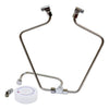 Paughco, 'Old Stf' dual rocker box oil lines. Stainless - 66-84 Shovelhead (NU)