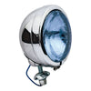 FL style spotlamp, 4-1/2". Chrome, clear blue lens -