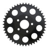 REAR SPROCKET, BLACK. 46T - 82-85 FXR; 73-99 style offset chop (NU)