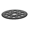 Chain conversion rear sprocket 51T. Black - 86-92 XL(NU); 92-99(NU) XL when converted to chain from belt to rear chain.
