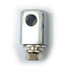 Bates style headlamp mount block. Chrome - Universal