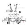 Pinion shaft, 45" Flathead - 37-73 45" (750cc)Flathead (NU)