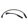 Accel, 8.8mm supression core spark plug wire set. Black - 86-03 XL (excl. 98-03 1200S single fire 4-plug) (NU)