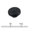 Mushroom style push on bolt covers 1/4" allen size. Black -