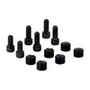 Smoothtopps, push-on bolt & cover kit. Black - 86-03 XL Sportster (NU)
