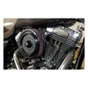 K&N, Twin Cam RK series Street Metal O.S. air cleaner assy - 16-17 Softail (excl. 16-17 FLSTFBS); 14-16 Touring (NU). With stock round air cleaner cover with front 'air scoop' intake