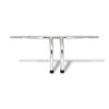 Fat 1-1/4" Tiller bar, 12" rise, chrome - 82-22 H-D (excl. 08-22 e-throttle) with 3-1/2" mount bolt spacing (NU)