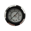 Billet oil cooler, with oil pressure gauge. Black - Many stock & custom applications