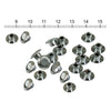 Push-in mushroom allen head plugs 1/4". Chrome - 1/4" threaded allen head bolts