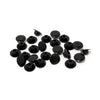 Push-in mushroom allen head plugs 5/16". Black - 5/16" threaded allen head bolts