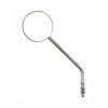 Steel 3" round mirror. Chrome, long stem - 65-UP H-D