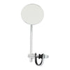 Round clamp-on style steel mirror, 3" with 6" stem - 65-UP H-D