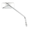 Small rectangular mirror. Long stem, chrome - 65-UP H-D