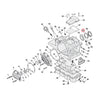 Retaining ring mainshaft bearing, left - L84-23 5/6-speed B.T.; 91-22(NU)5-speed XL; 08-12(NU)XR1200