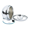 7" headlamp shell with trim ring only. Chrome - 49-59 Hydra Glide & custom applications (NU)