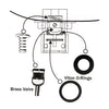 Fuel Tool, check valve rebuild kit - 01-22 H-D with Delphi fuel injection (excl. M8, XG and V-Rod)