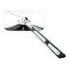 MIRROR RECTANGULAR LONG STEM CHROME - 65-UP H-D