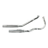 Paughco, Tapered exhaust (38"). Chrome - 58-64 Panhead with swingarm frame (NU)