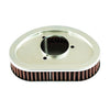 K&N, air filter element - 08-17 Dyna with teardrop filter cover (NU)