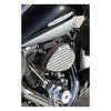 K&N street metal high-flow air intake Flux, chrome - 16-17 Softail; 2017 FXDLS; 08-16 Touring, Trike. (e-throttle models) (NU)