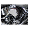 K&N street metal high-flow air intake Flare, chrome - 00-15 Softail; 99-17 Dyna (excl. 2017 FXDLS); 02-07 Touring (NU). (CV carb & Delphi inj)