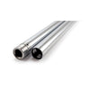 Fork tubes 39mm, 23-3/8". Show chrome - Standard length: 88-03 XL; 87-94 FXR (NU).  -2" understock: 87-94 FXLR, 87-92 FXRT models (NU).