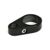 2-Piece frame cable clamp. Clutch. Black - UNIVERSAL