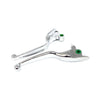 Handlebar lever kit wide blade, grooved. Chrome - Cable operated clutch - 08-13 all Touring; 14-16 FLHR/C models(NU)