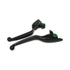 Handlebar lever kit wide blade, grooved. Black - Cable operated clutch - 08-13 all Touring; 14-16 FLHR/C models(NU)