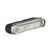 Tri-LED front position light. Clear lens -