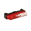Donovan, mini LED taillight. Black. Red lens -