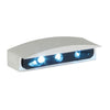 Micro LED license plate light, silver housing -