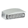 Mini LED license plate light, silver housing -