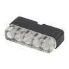 Mini LED license plate light, black with bracket. ECE appr. -