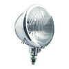 4-1/2" H3 Bates style fog lamp. Chrome. Ribbed lens -
