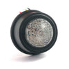 Old School LED taillight, Type 2. Black. Clear lens -