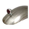 Bates style LED taillight. Chrome. Red lens -