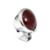 Bates style LED taillight. Chrome. Red lens -